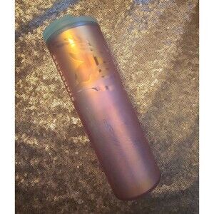 Starbucks 2022 Iridescent Mermaid Siren Soft Touch Tumbler Hot & Cold 16oz